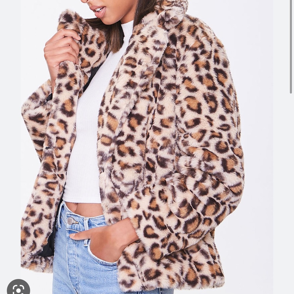 Plush Leopard Jacket